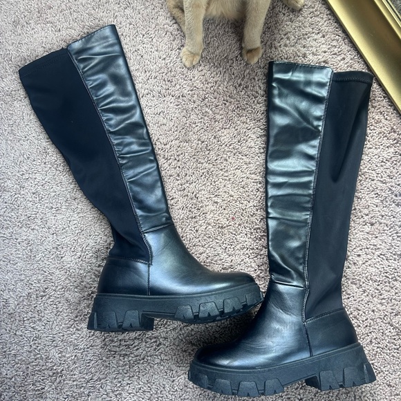 Charlotte Russe black boots, size 7 - Picture 2 of 2